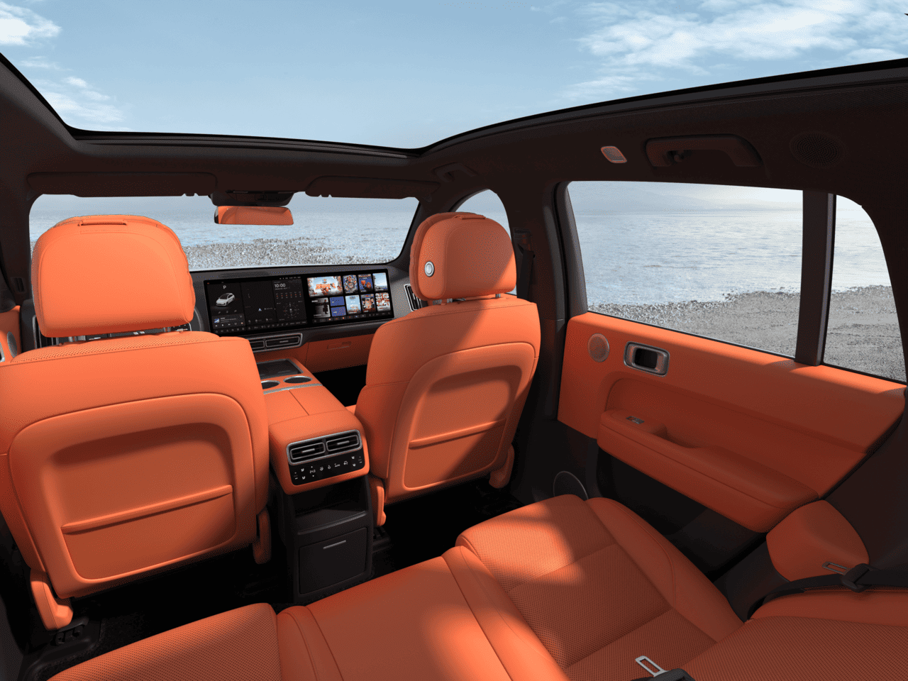 Черно-оранжевый